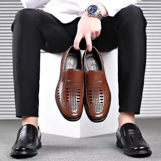 MOCASSINS EN CUIR MARRON AU DESIGN ITALIEN CLASSIQUE