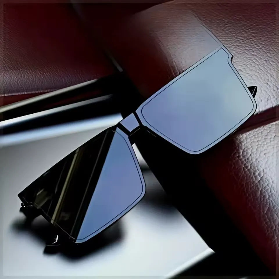 LUNETTES DE SOLEIL RECTANGULAIRES NOIRES-ML