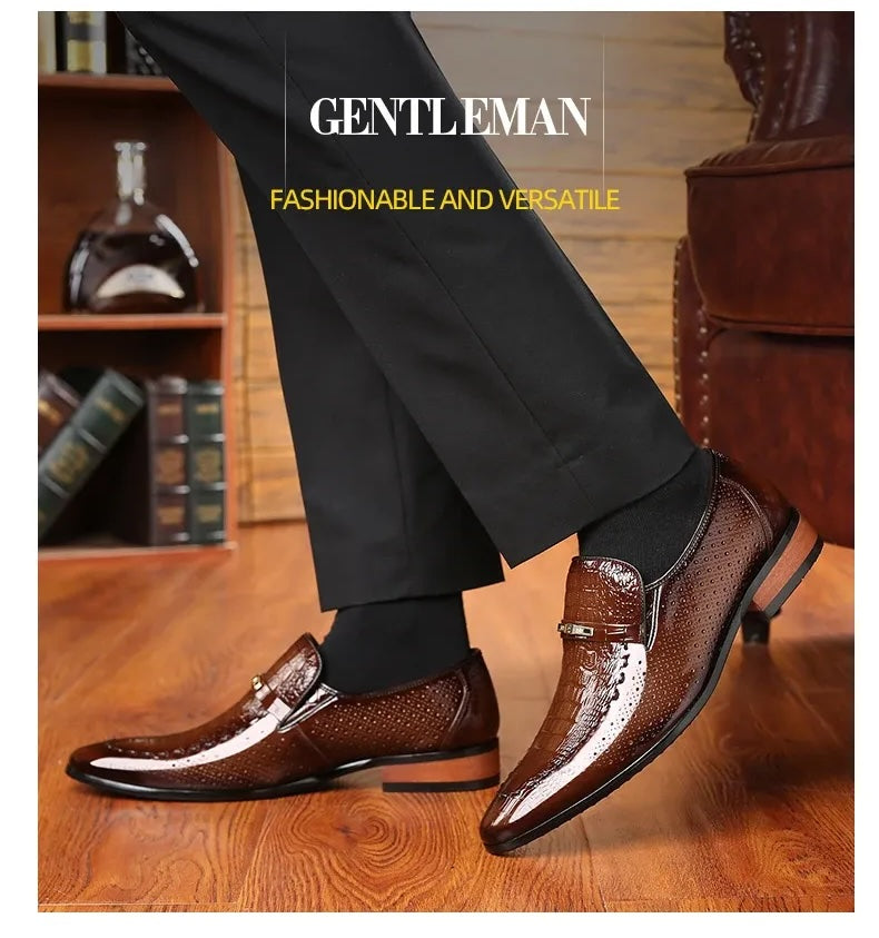 MOCASSINS CUIR BRILLANT